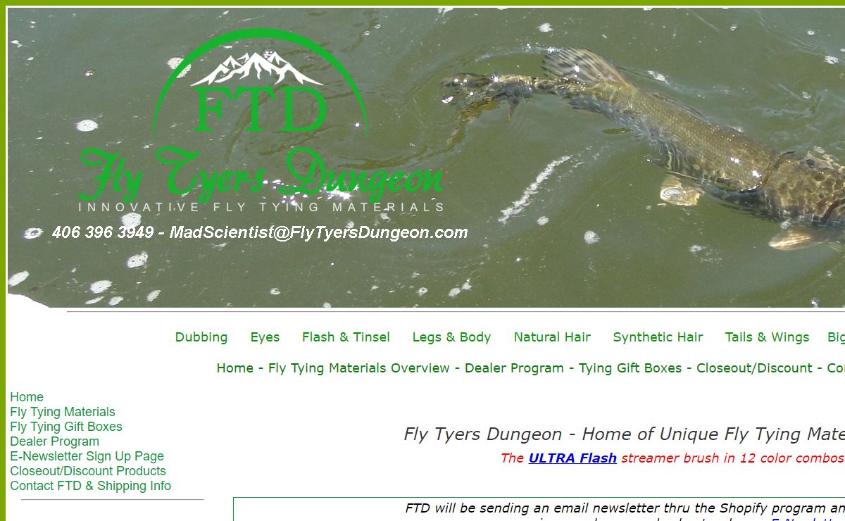 Fly Tying Materials | Fly Tying Recipes | Fly Tying Supplies | Fly Tyers Dungeon | Fly Tying Supplies