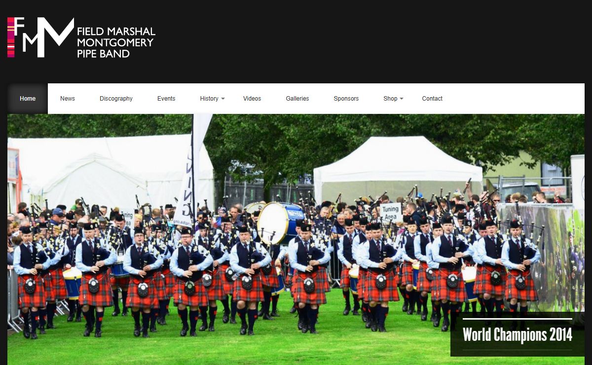 Field Marshal Montgomery Pipe Band – Home