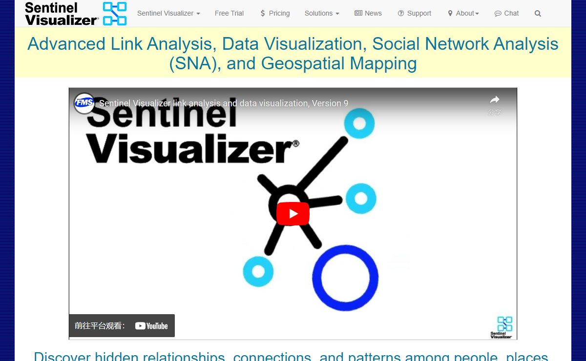 Advanced Link Analysis, Data Visualization, Social Network Analysis (SNA), and Geospatial Mapping with Sentinel Visualizer