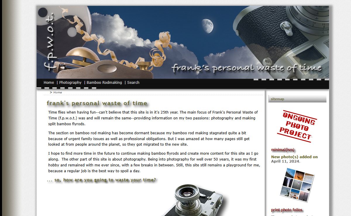Frank's Personal Waste of Time Website: Home