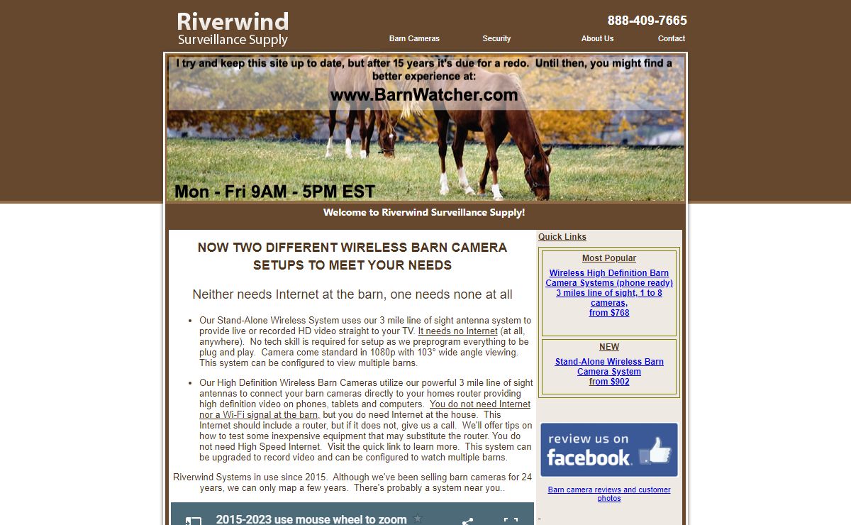 Wireless Barn Cameras from Riverwind Surveillance Supply