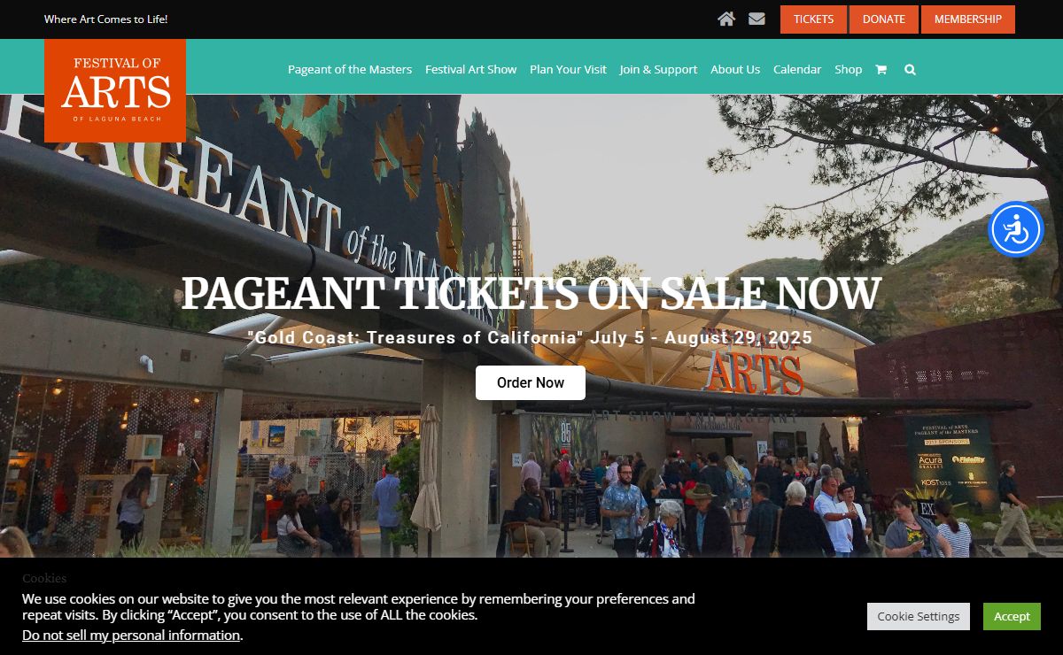 Festival of Arts Pageant of the Masters – Laguna Beach Art Show, Workshops, Pageant show