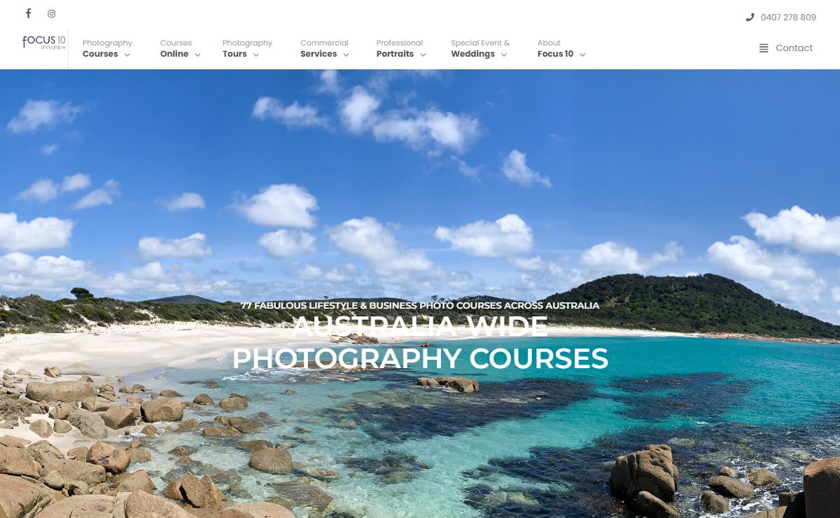 Focus 10 Photography offers a full range of photography imaging services - real estate, weddings, product, portraiture & over 81 photography courses. We have a comprehensive industry & individual photography training program.