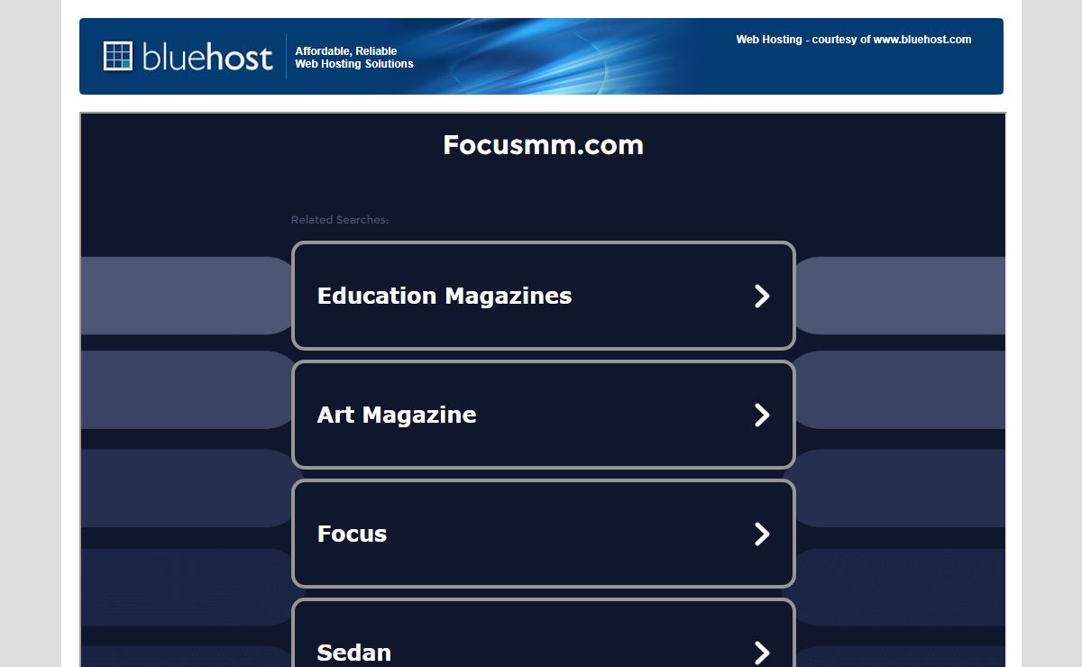 Welcome focusmm.com - BlueHost.com