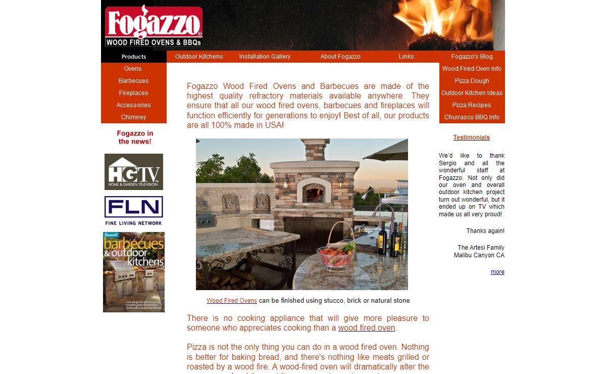 Fogazzo Wood Fired Ovens