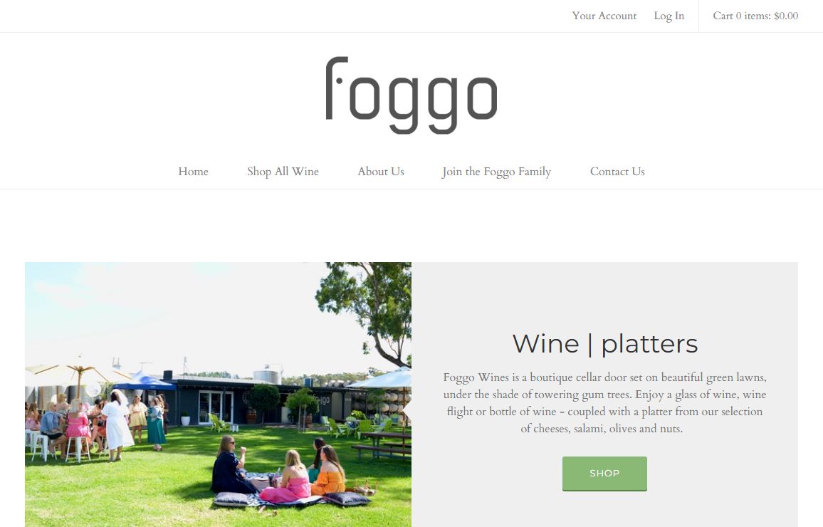 Foggo Wines - Homepage