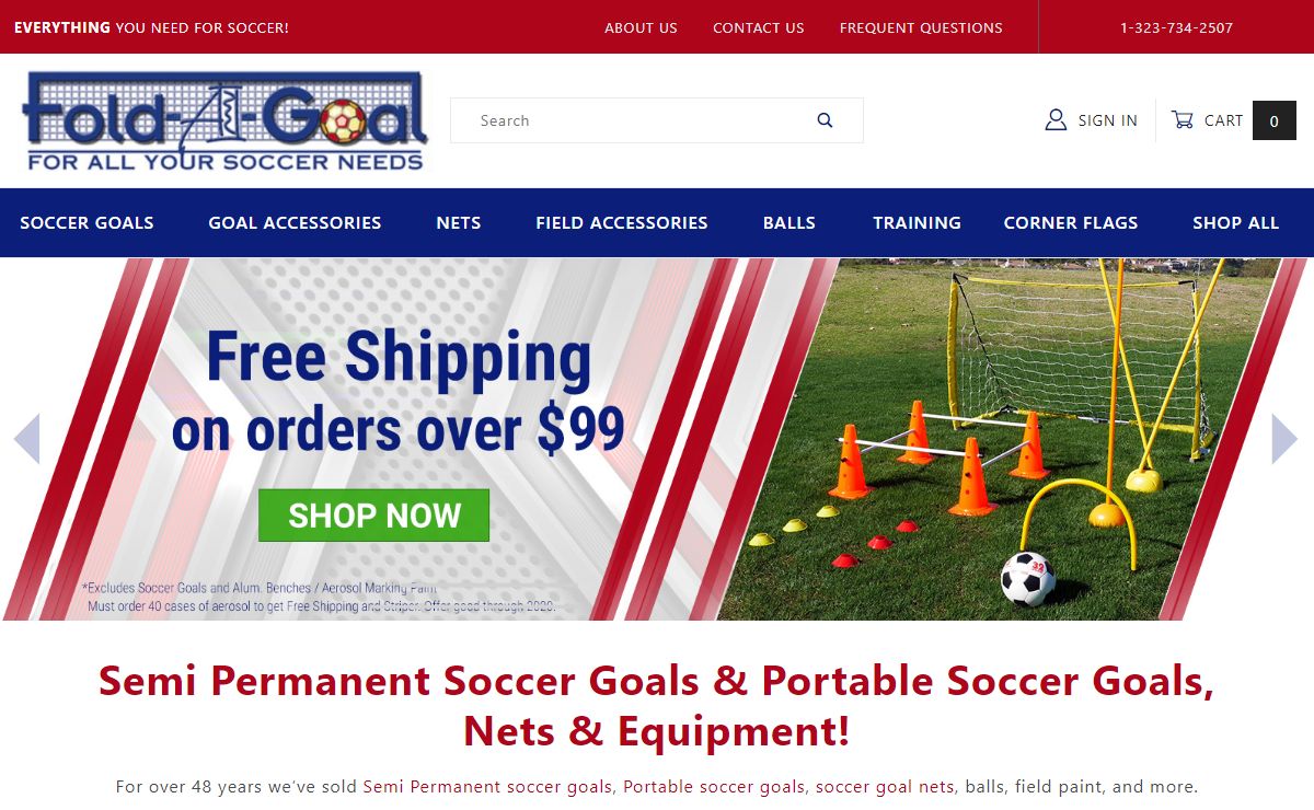 Best Shop for AluminIum Soccer Goals, Portable Soccer Goals, Practice Soccer Goals