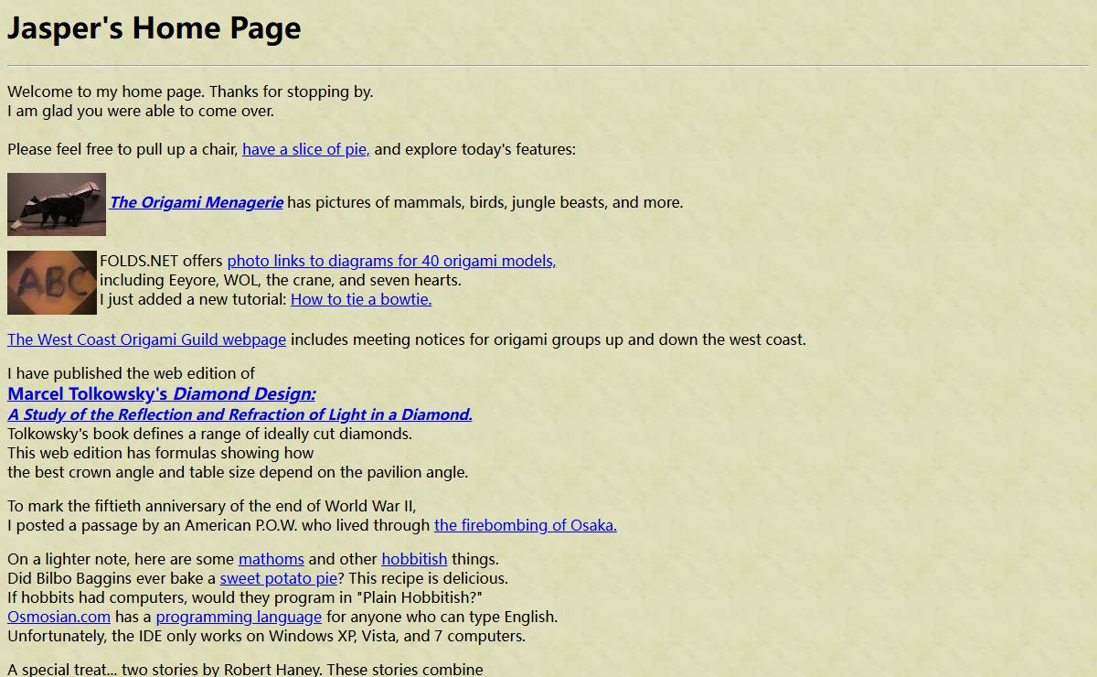 Jasper's home page