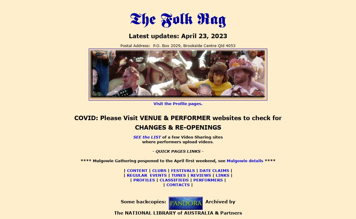 The Folk Rag - Brisbane, Australia