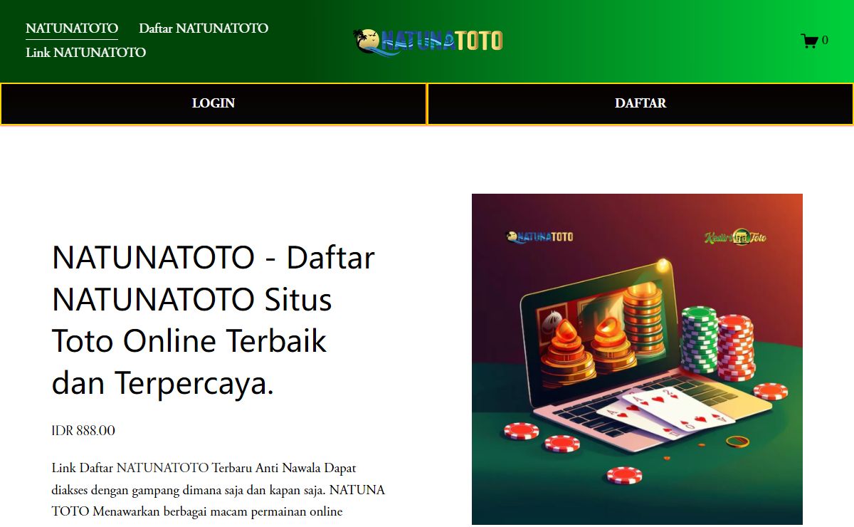 NATUNATOTO - Daftar NATUNATOTO Situs Toto Online Terbaik dan Terpercaya.