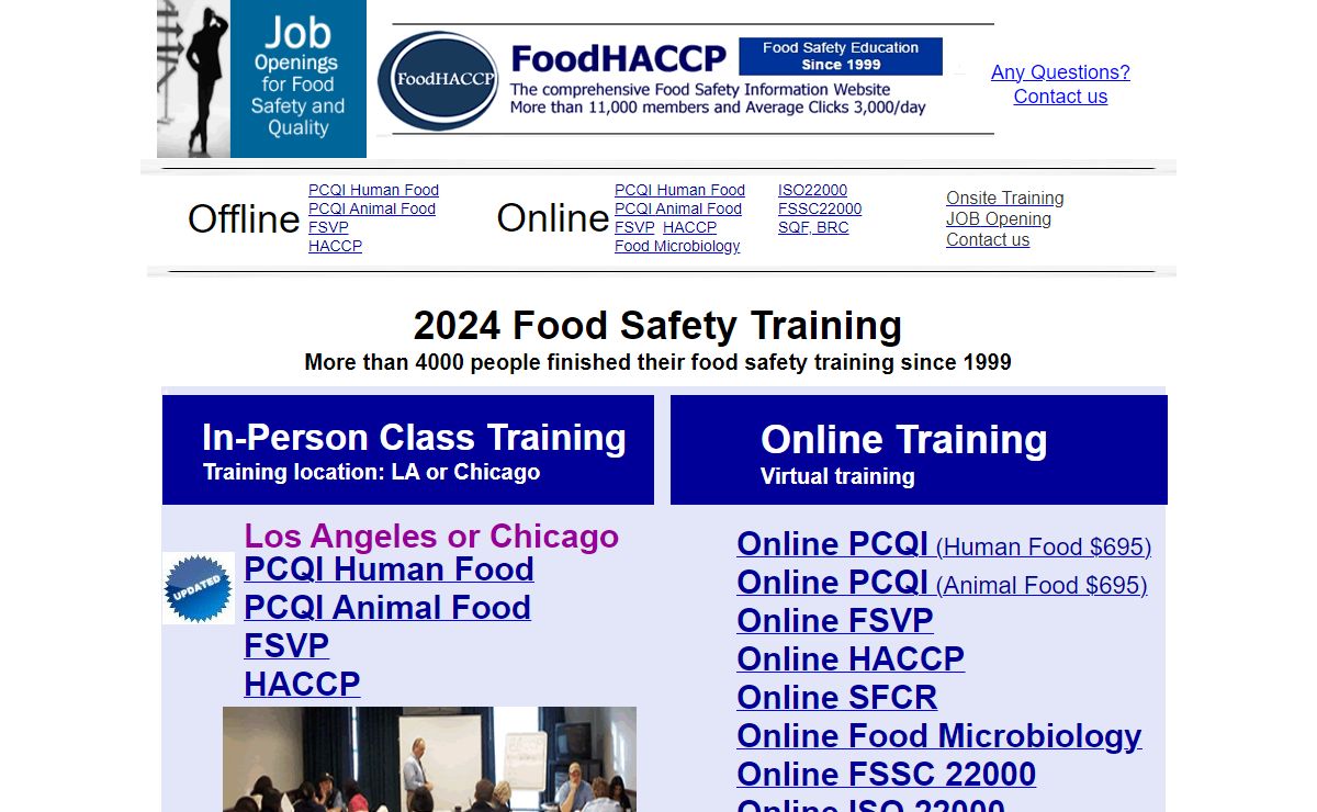 Food Safety Information Website - FoodHACCP.com