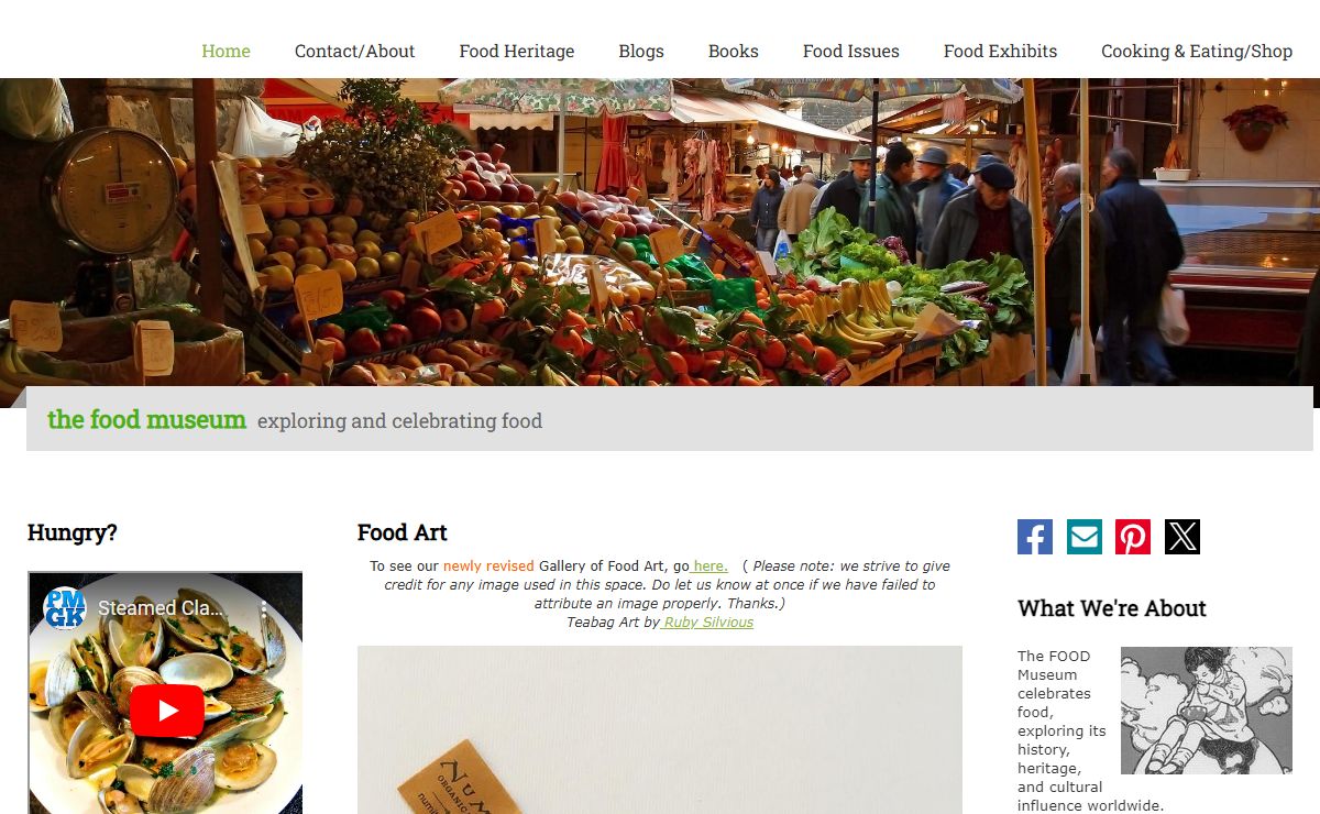 The FOOD Museum: Food News/Foodways/Food History/Food Sites