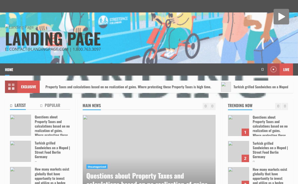 Landing Page – e: Contact@LandingPage.com | 1.800.763.3097
