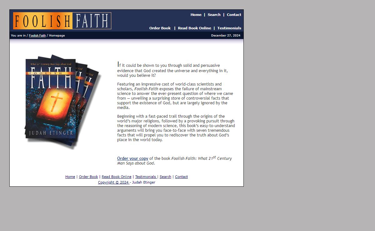 Foolish Faith - Homepage