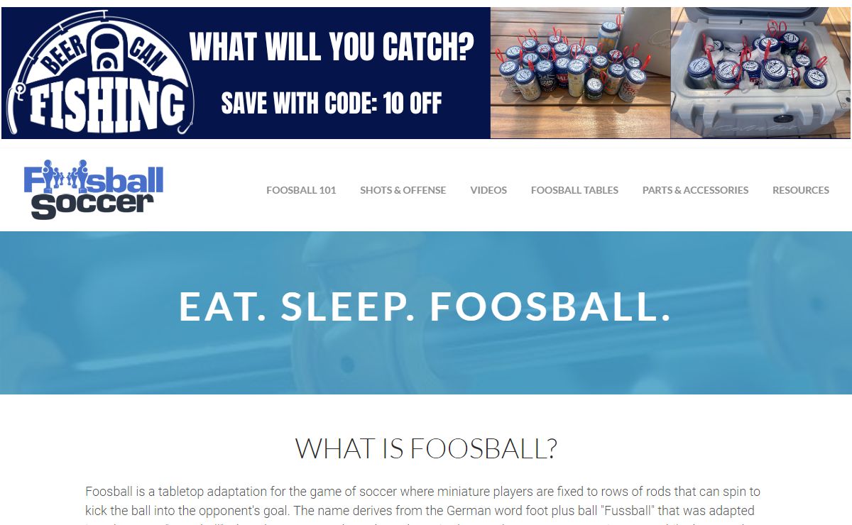 Foosball Soccer - Education, Videos, Tables, Parts & Accessories