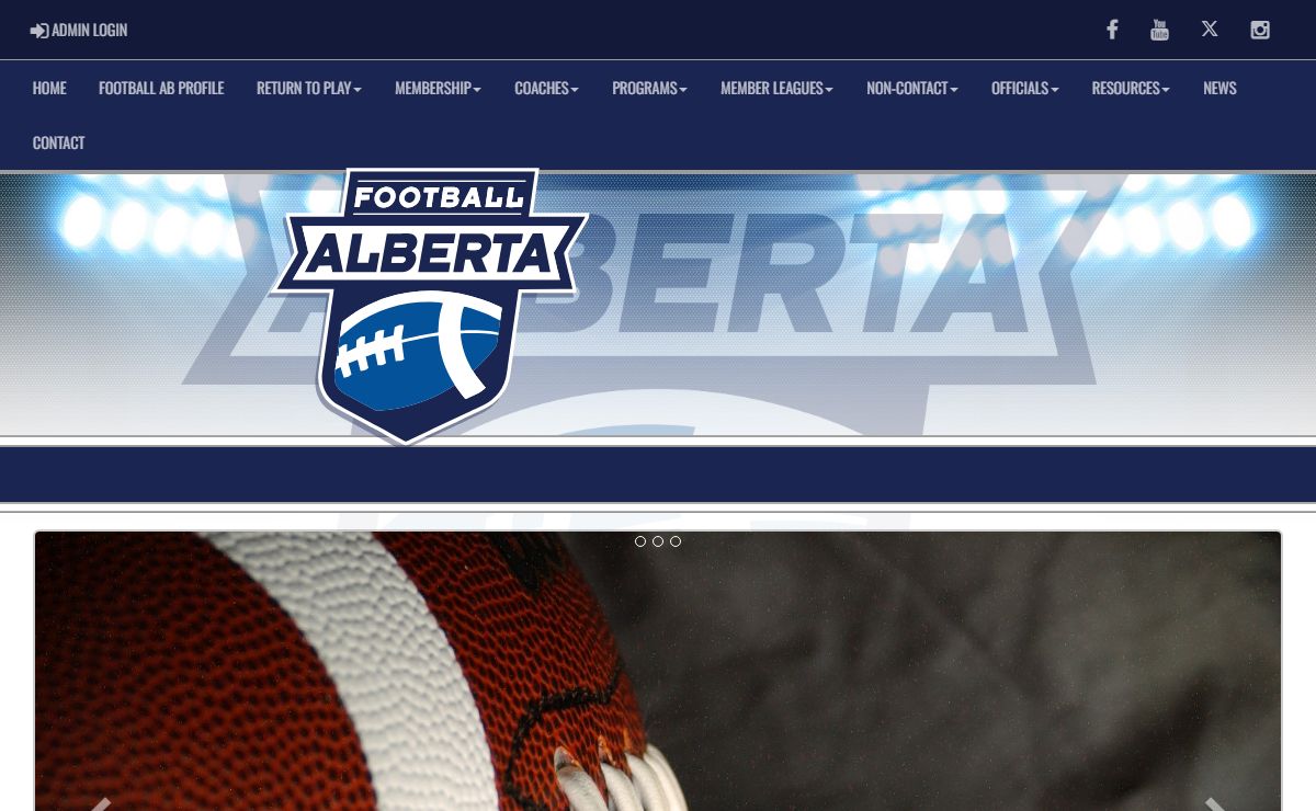 Football Alberta : Website by RAMP InterActive
