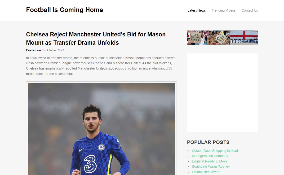 Football Is Coming Home | Football Is Coming Home
