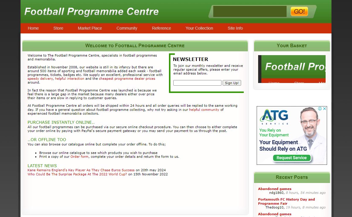 Football Programme Centre - For collectors and dealers of Football Programmes and Memorabilia