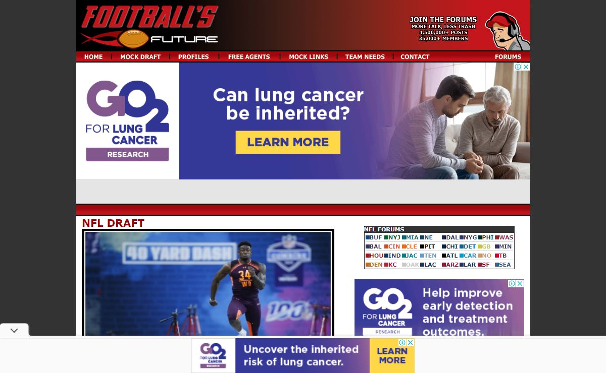 NFL Draft, NFL Mock Draft, Combine results, Forums, from Football's Future