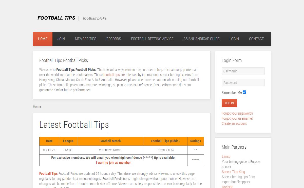 Football Tips Football Picks. Free Football Predictions on Match Days