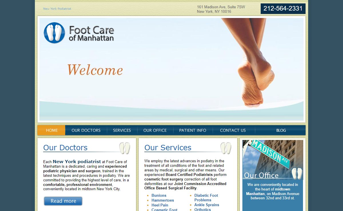 New York Podiatrist - Foot Care of Manhattan