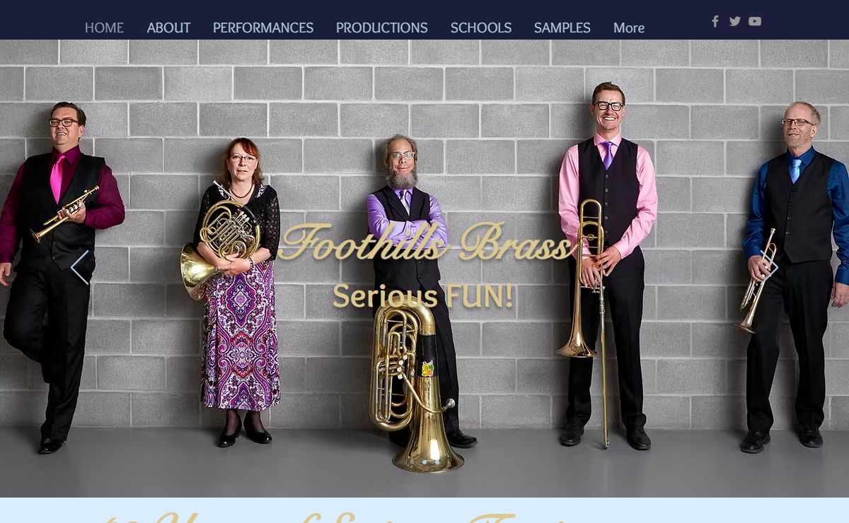 Foothills Brass | Music concert performances