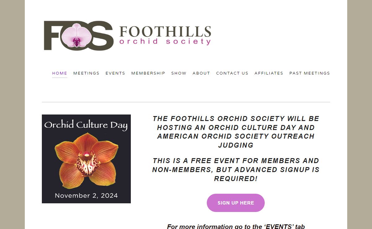 Foothills Orchid Society