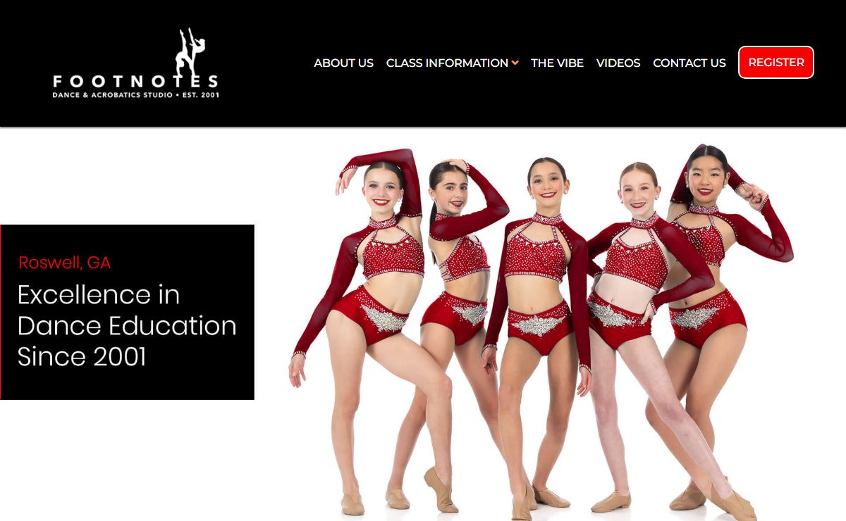 FootNotes Dance and Acrobatics Studio | Tap, Ballet, Hip Hop, Acrobatics, Musical Theatre | Roswell, GA