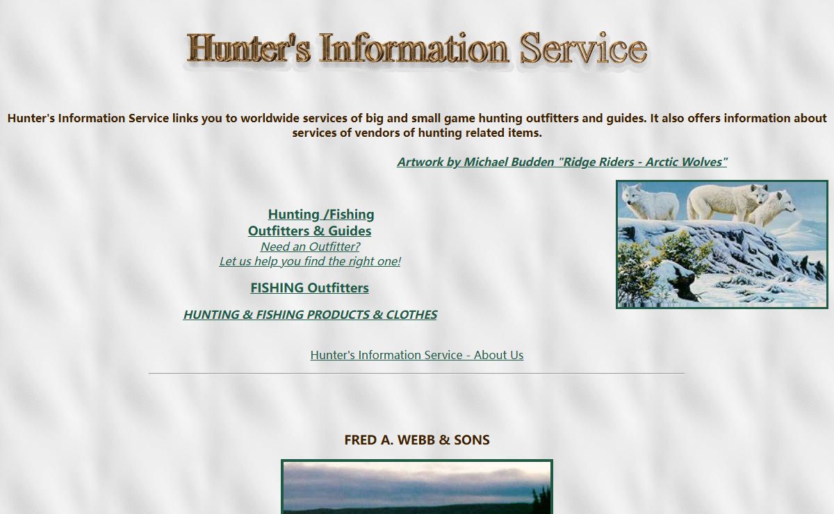 Hunting with HUNTER'S INFORMATION SERVICE Outfitters and Guides