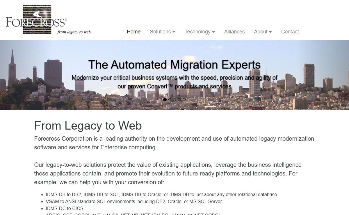 Automated Mainframe Migration Expertise from Forecross