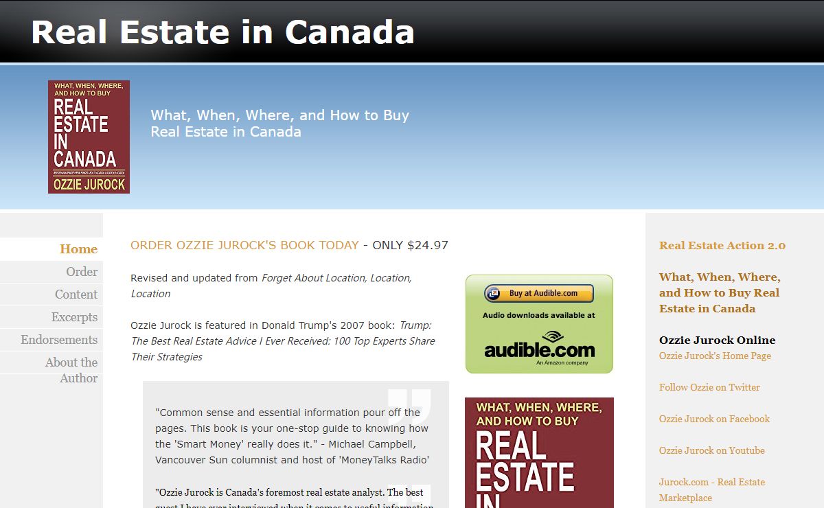 What, When, Where, and How to Buy Real Estate in Canada - by Ozzie Jurock
