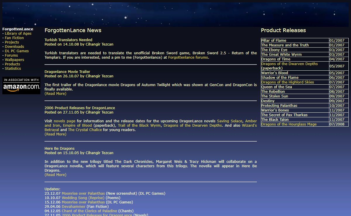 ForgottenLance -- Unique Writings about DragonLance