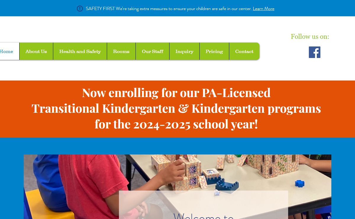 Child Care | For Kids' Sake Child Care and Learning Center | King of Prussia