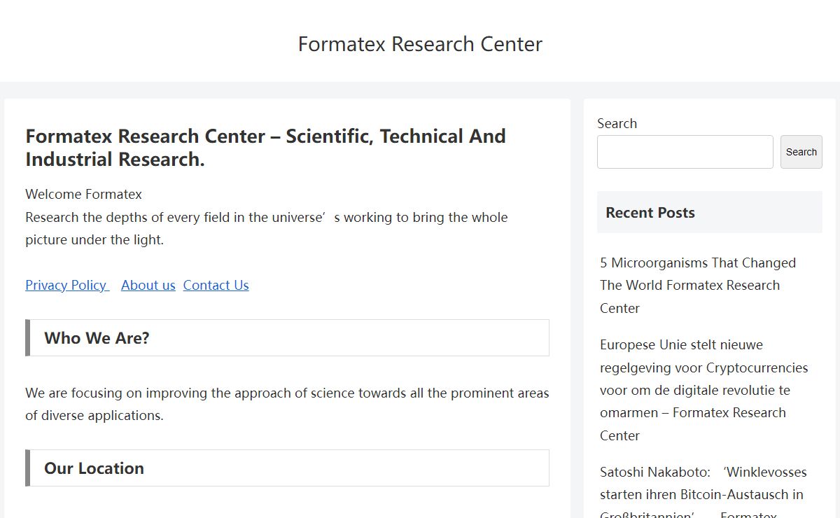 Formatex Research Center