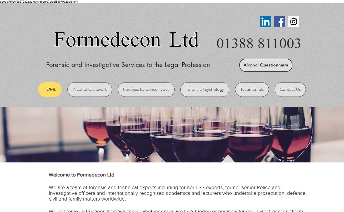 Forensic Scientists | Formedecon LTD
