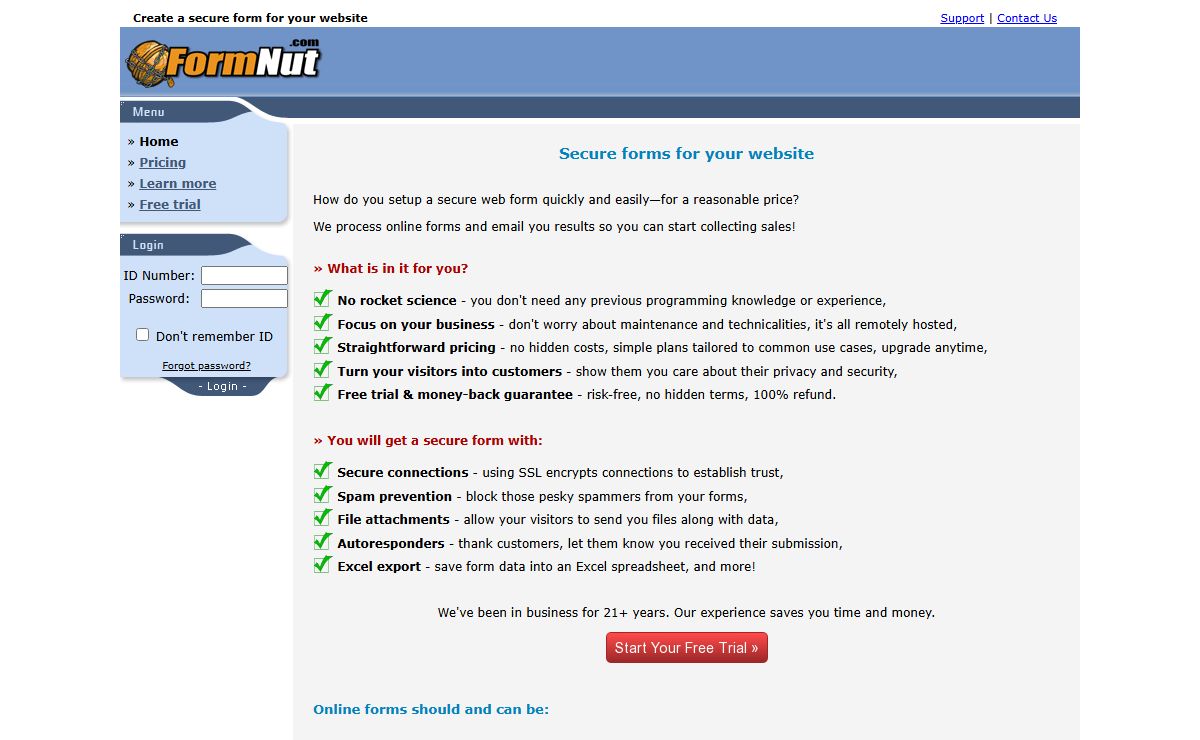 Secure forms