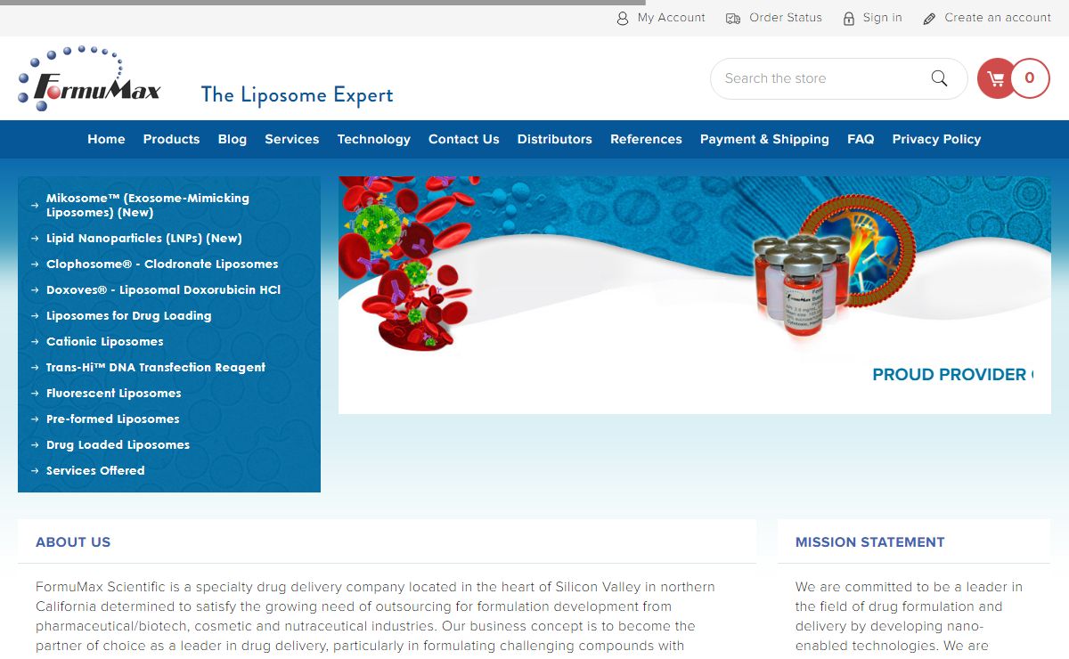 Liposome Expert - formulation, services and products | FormuMax