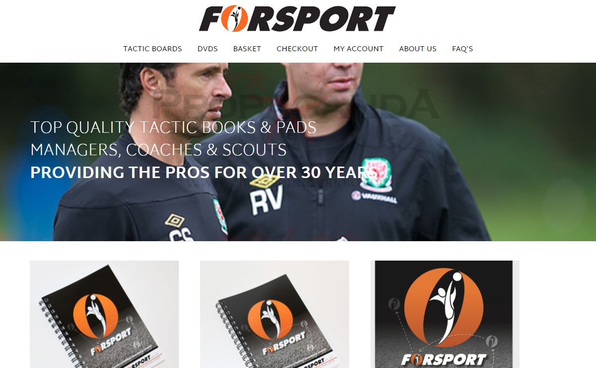 FORSPORT | Football tactic pads for scouts, coaches and managers