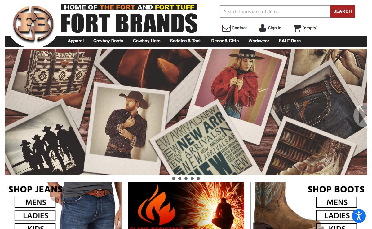 Western Wear, Cowboy Boots, Cowboy Hats, Wrangler Jeans - Fort Brands