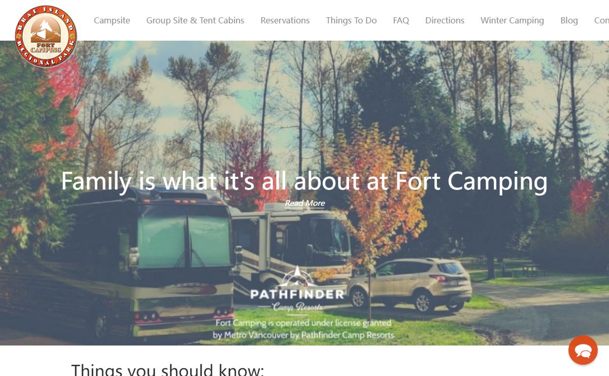 RV Camp Resort in Fort Langley, BC | Fort Camping