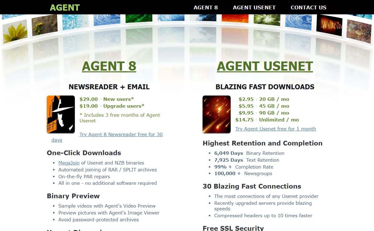 Agent 8 + Usenet
