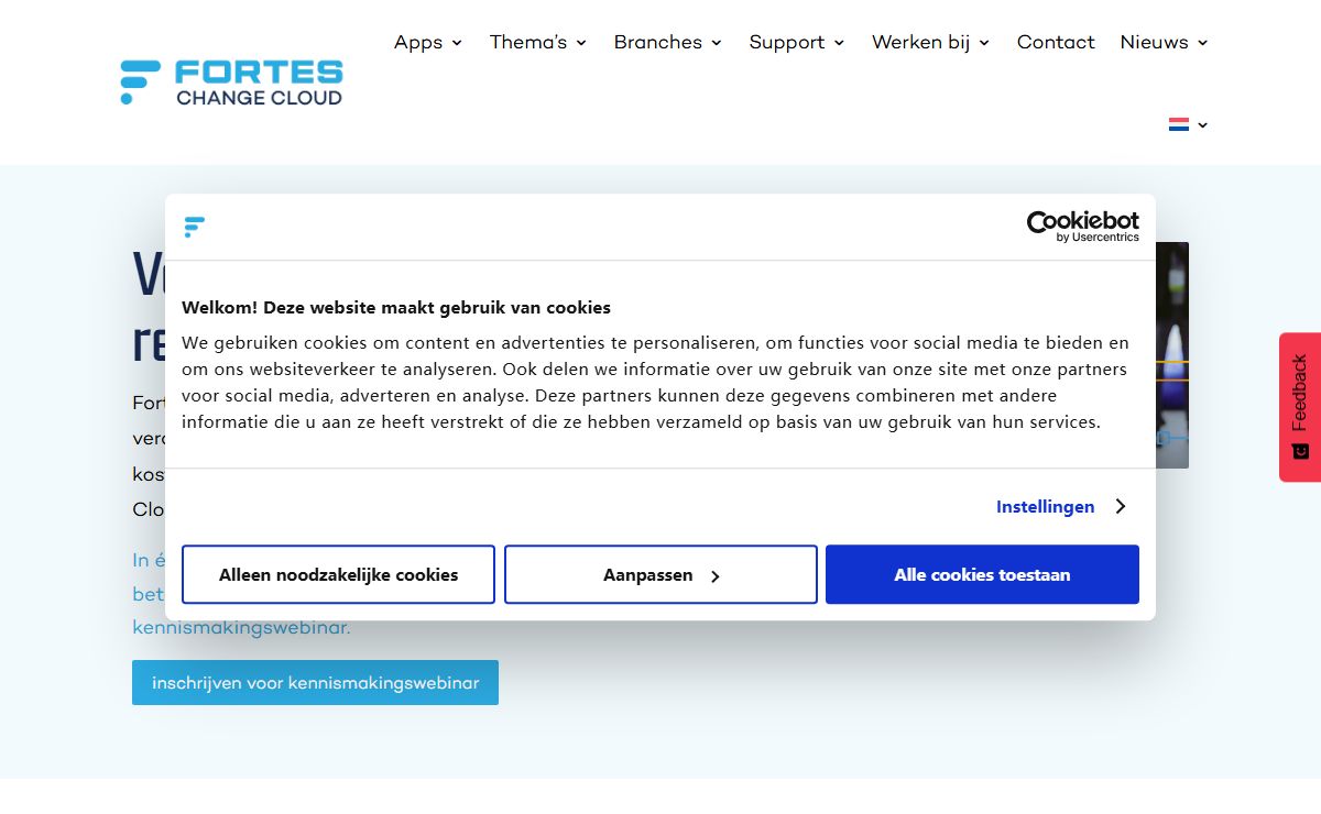Fortes Change Cloud | Veranderen was nog nooit zo eenvoudig