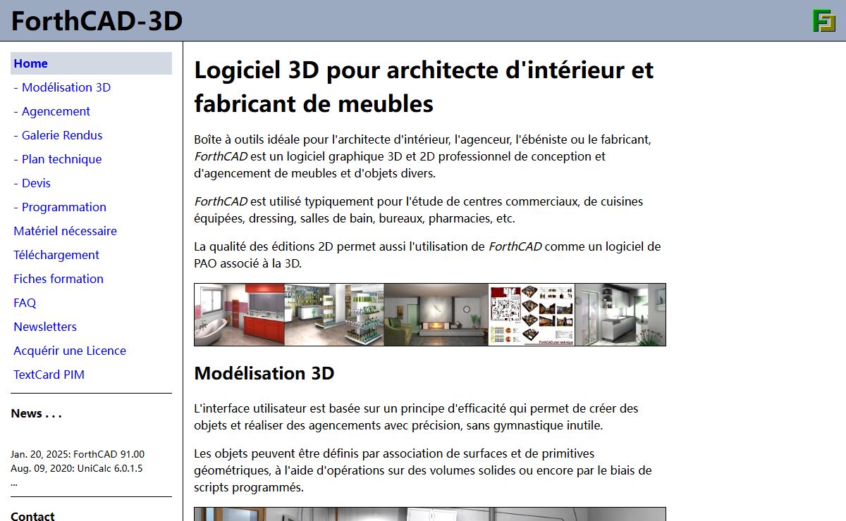 Logiciel 3D pour fabricant de meubles et architecte d'intérieur