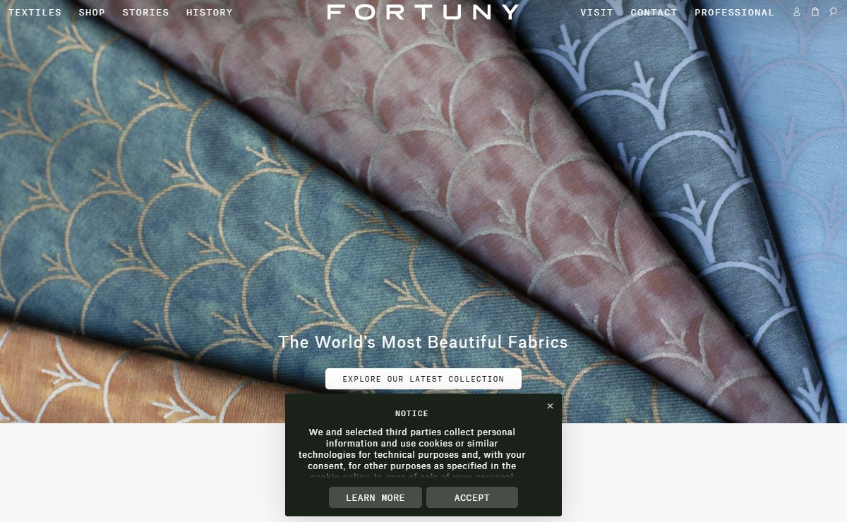 Fortuny – The Art of Venetian Living. Crafting Beauty Since 1921.