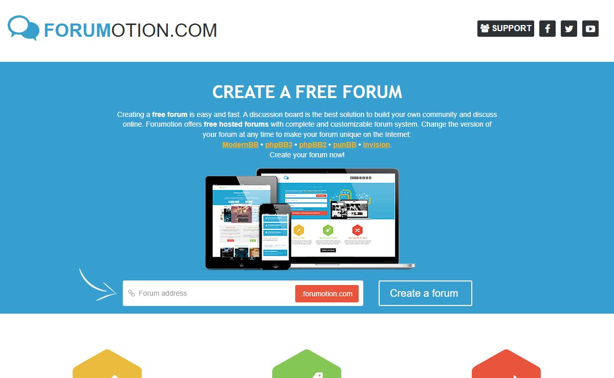 Create a free forum | FORUMOTION