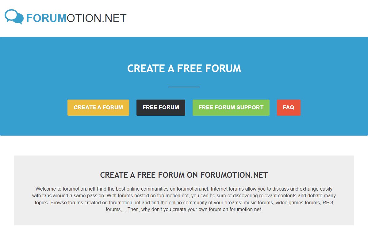 Free forum - forumotion.net