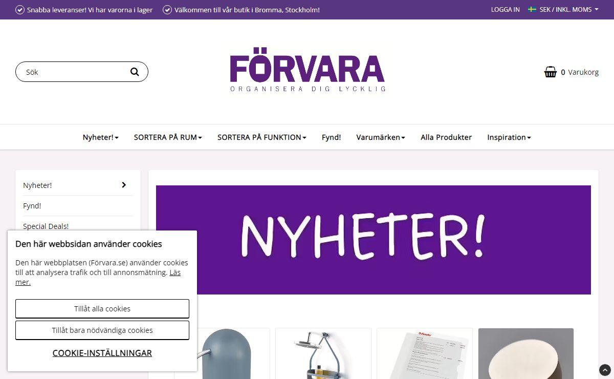 Förvara.se - Organisera dig lycklig!