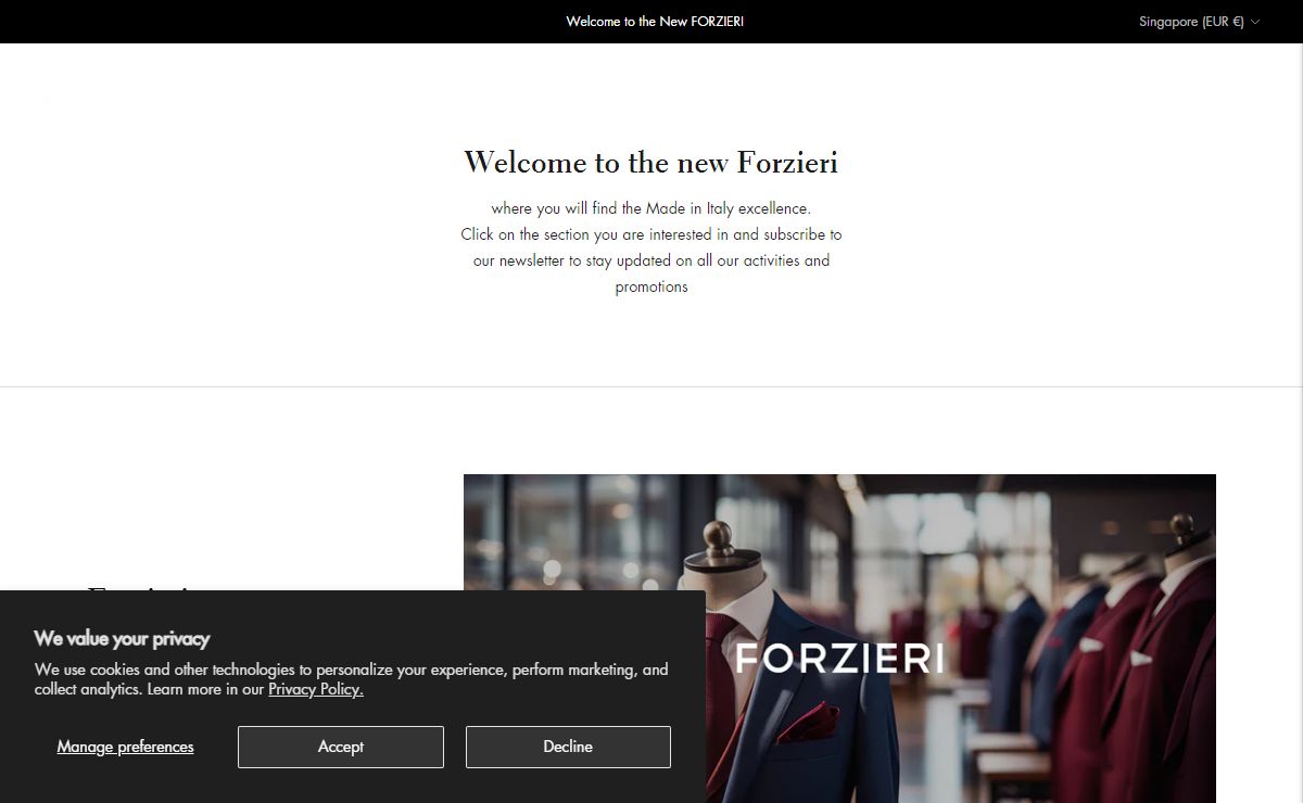 FORZIERI: Luxury Men's Suits & Accessories