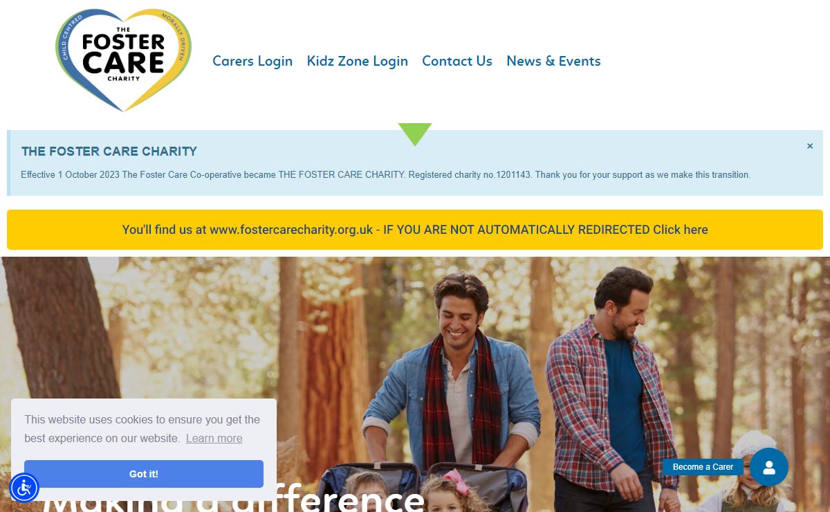 The Foster Care Charity – Not-for-profit fostering organisation England & Wales