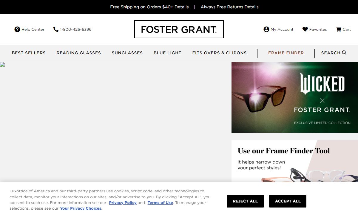 Sunglasses, Reading Glasses, Blue Light Glasses | Foster Grant